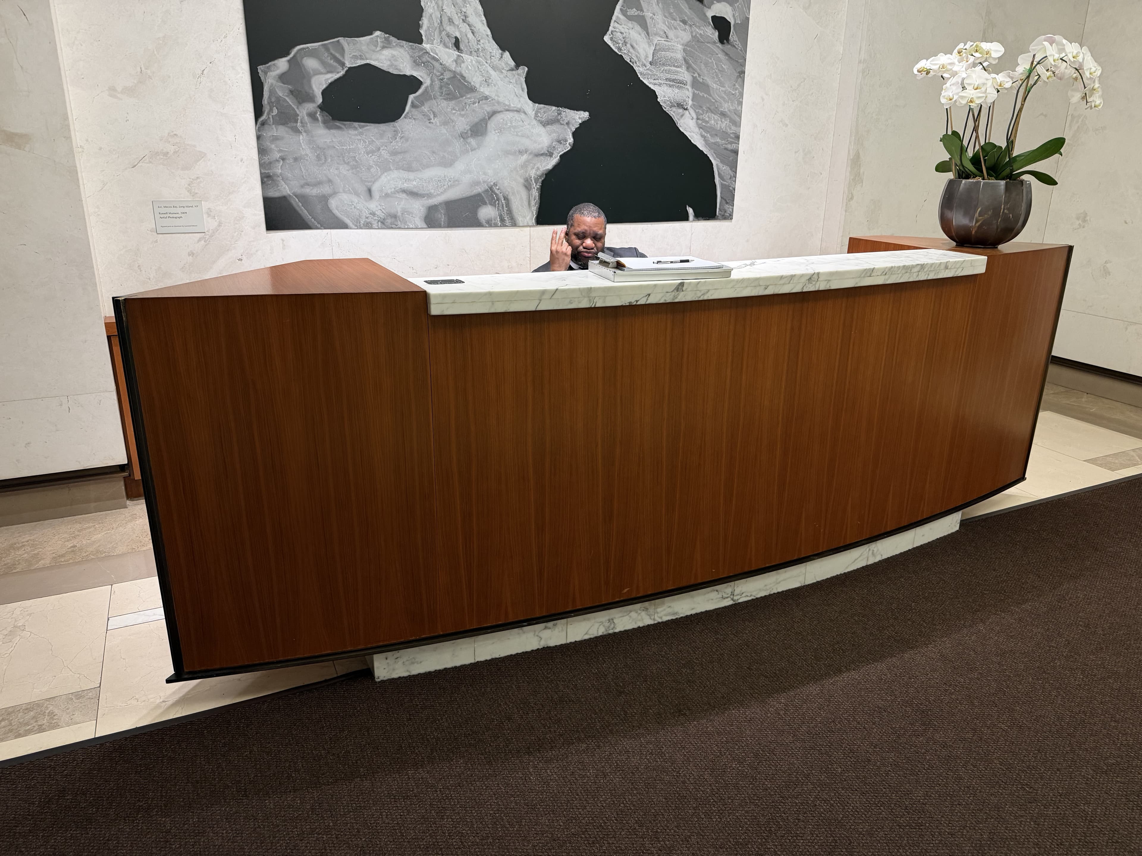 Reception & Built-Ins — commercial millwork by Deerfield Interiors, New York City